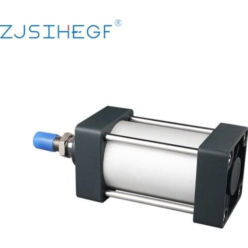 Standard Air Pneumatic Cylinder SC SC80/100/125mm Stroke 25-1000mm Double Acting Without Magnetic Aluminium