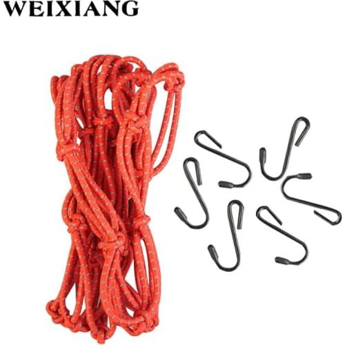 40 x 40cm Reflective Motorcycle Helmet Mesh 6 Adjustable Metal Hooks Hold Down Mesh Net Bag Reflection Luggage Net Cargo