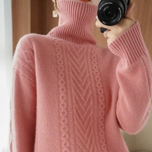 2021 New Autumn Winter Lady Knitted Jumper Tops turtleneck Pullovers Casual Sweaters Women Shirt Long Sleeve Tight Sweater Girls