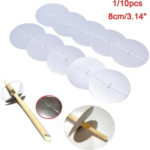 1/10Pcs Dia. 8cm Disk/Disc Beeswax Candle Protectors Personal Ear Care Protective