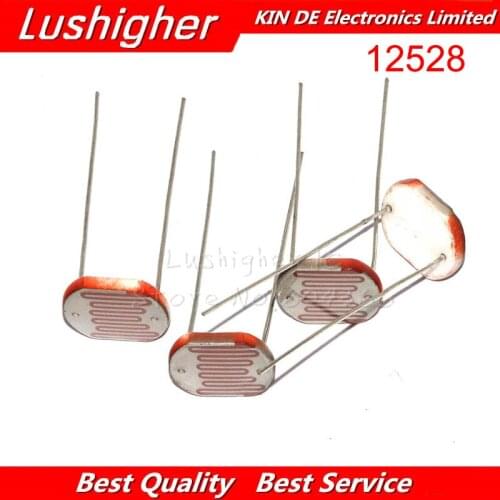5pcs 12528 Light Dependent Photoresistor Resistor 12mm Photosensitive Resistance