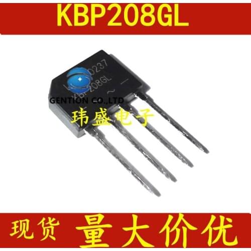 20PCS KBP208GL KBP208G KBP208 LCD power diode power adapter rectifier bridge pile in stock 100% new and original