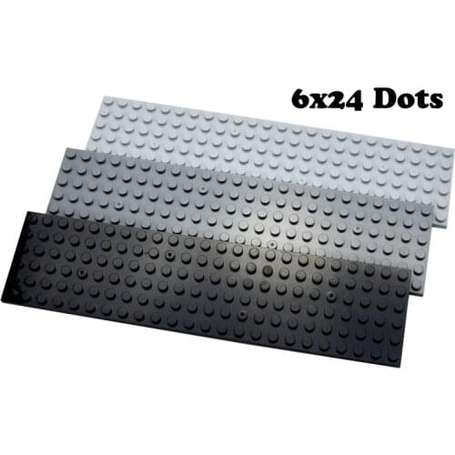 6x24 Dots 4pcs DIY Building Blocks Thin Figures Bricks 3 Color Educational Creative Size Compatible all brands Toys for Children