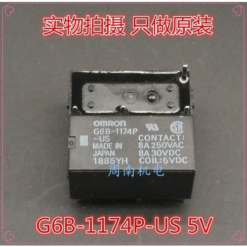 5Pcs/Lot Relay G6B-1174P-Us-5Vdc G6B-1174P-Us-5V 4Pin New And Original