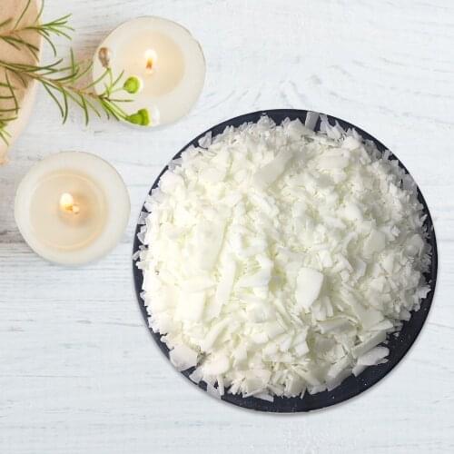 500g/pack Natural Soy Wax For DIY Candle Making Supplies Smokeless Waxed Candles Wicks Raw Material Handmade Gift