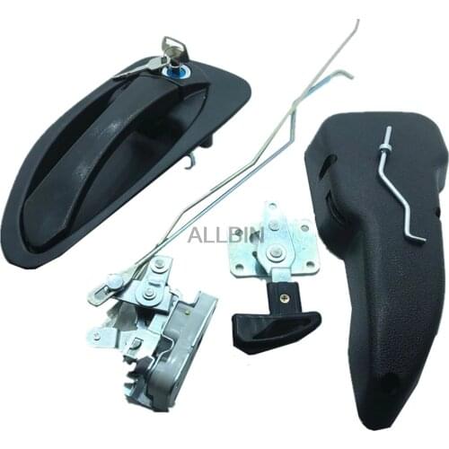 For Hyundai R150-9 215-9 225-9 Excavator Cab door lock assembly inner grip outer handle lock block Excavator Accessories