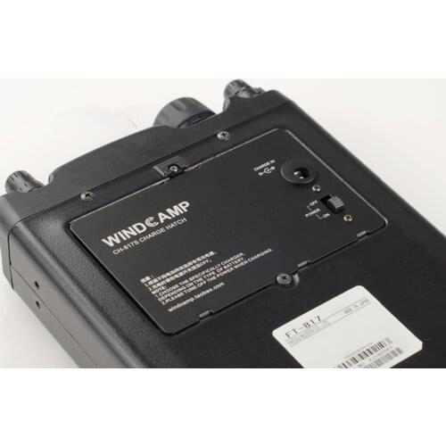 Black Battery Cover Charger Case hatch Aluminum alloy For YAESU FT-817