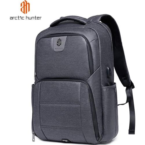 ARCTIC HUNTER Business Travel Backpack for Men Casual School Bags USB Charging Laptop Backpacks Male Waterproof Bag pack Mochila