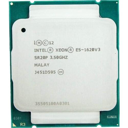 Intel Xeon -1620V3 Original E5 1620 v3 3.50GHz 4-Core 4 threads 10MB E5-1620 v3 DDR4 2133MHz LGA2011-3 TPD 140W E5 1620V3