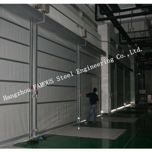 Indoors PVC Fast Rapid Rise Door And Outdoors Hard Metal High Speed Rolling Shutter Door