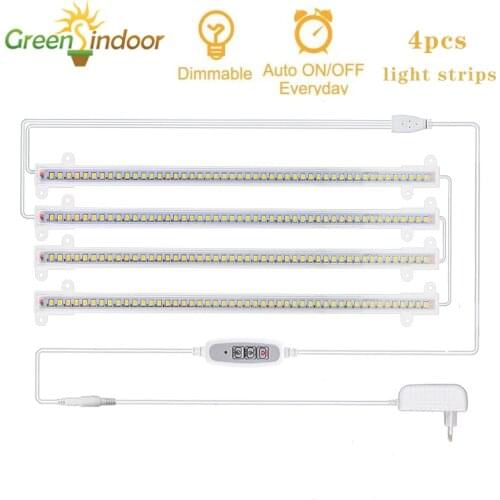 Phyto Lamp 40W Led Grow Light Strips Full Spectrum Cultivation Lamp Sunlike Timer Lamp With Double-sided Tape For Indoor Plants