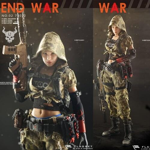 FS73022 12" Movable Action Figure Model 1/6 FLAGSET Doomsday War Death Squad U War Dog Set For Collection