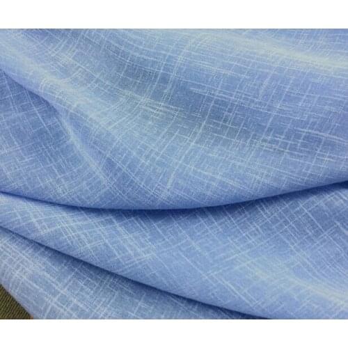 2 meters 150cm 59.05" width light blue linen yarns fabric robe dress skirt shirt materials MM295
