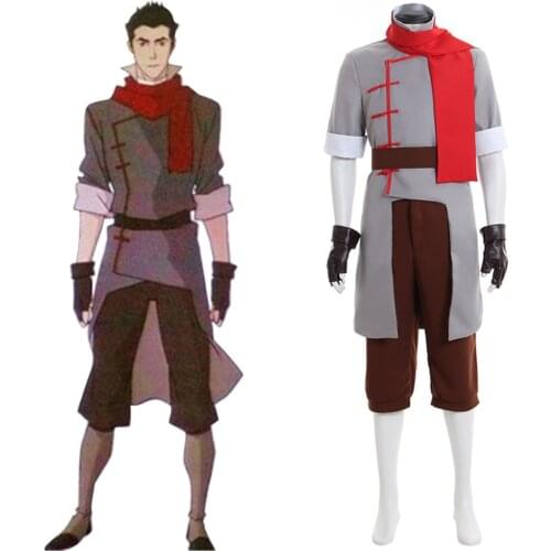 Avatar The Legend of Korra Season Two Mako Costume Suit Halloween Carnival Cosplay Costume For Men