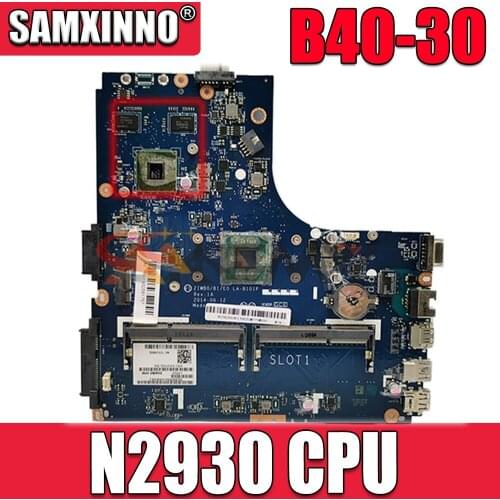 Akemy ZIWB0 B1 E0 LA-B101P For lenovo B40-30 Laptop motherboard 14 inch SR1W3 N2930 CPU