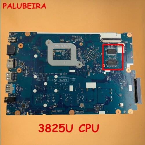 PALUBEIRA For Lenovo 100-15IBD 100-15IBY CG410/CG510 NM-A681 System Motherboard 3825U CPU