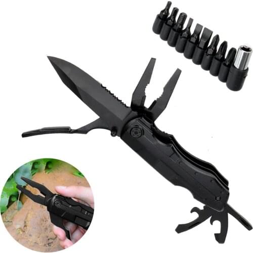 Multitool Folding Tools Hand Tools Pliers Knife Bottle Opener Camping Outdoor Survival Tools Screwdriver Kit Bits