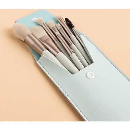 8 Pcs Mini Travel Portable Soft Makeup Brushes Set Eye Shadow Powder Eyelash Lip Concealer Blush Make Up Brush Set