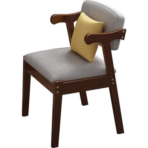 Nordic Solid Wood Ox Horn Chair Office Chair Leisure Chair Back Conference Chair Book Chair Dining Chair Household Dining Chair