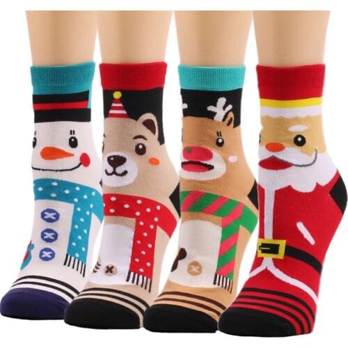25# Halloween Cartoon Printing Tube Socks High Quality Cotton Breathable Thicke Sports Socks Compression Cotton Anti-skid Socks