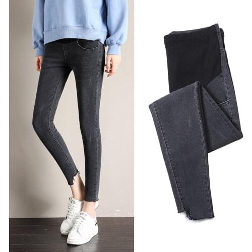 Maternity Clothes Ninth Pants Maternity Jeans For Pregnant Women Clothes Skinny Denim Stretch Jeans Pregnancy Pant Spring Summer