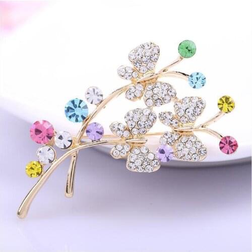 Luxury decoration crystal brooch - full crystal crystal flower brooch 1544
