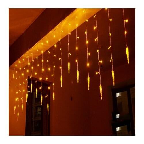 4M * 0.7M 100 LED icicles Curtains Christmas LED String of fairy lights for home evening Wedding decor AC110V-220V