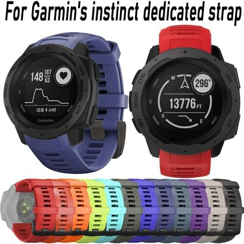 Sports Silicone Quick Release Replacement Strap Watch Band For Garmin Instinct Smart wristband Bracelet Accessories Correa