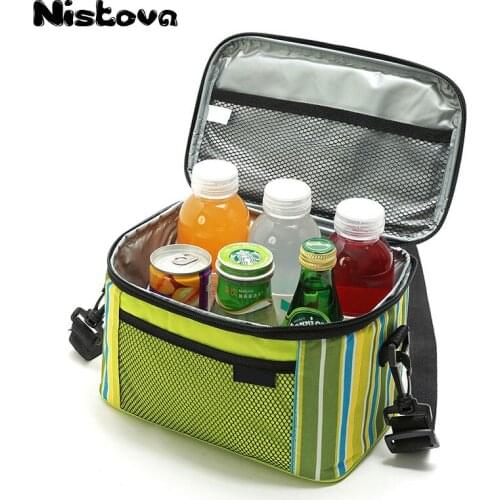 Lunch Bag Removable Shoulder Strap Box Insulated Pack Picnic Drink Food Thermal Ice Cooler Leisure Accessories Supplies Products