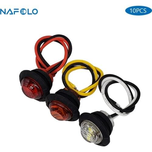 10PCS LED Truck Light 12V Auto Car Bus Truck Lorry Side Marker Indicator Led Trailer Light Warning Rear Side Car External Light