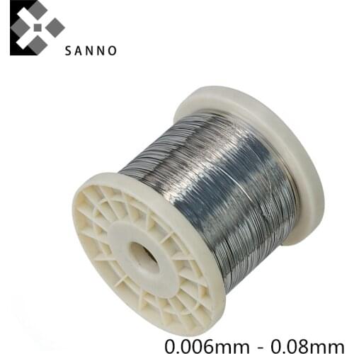 High quality 10 meters 0.006mm 0.009mm 0.01mm 0.03mm 0.05mm 0.08mm micron tungsten wire 99.95% welding wire