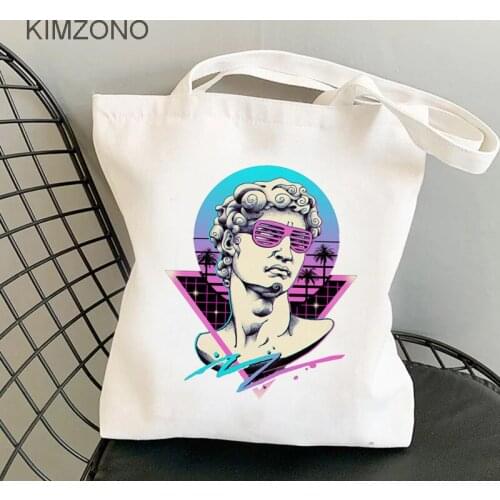 Y2k shopping bag shopper handbag reusable canvas bag net reusable shoping sac tissu