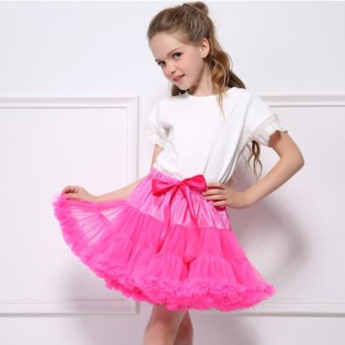 Girls Tutu Skirt for Birthday Christmas Party Children Princess Ball Gown Performance Skirt Summer Fall Sweet Kids Clothing