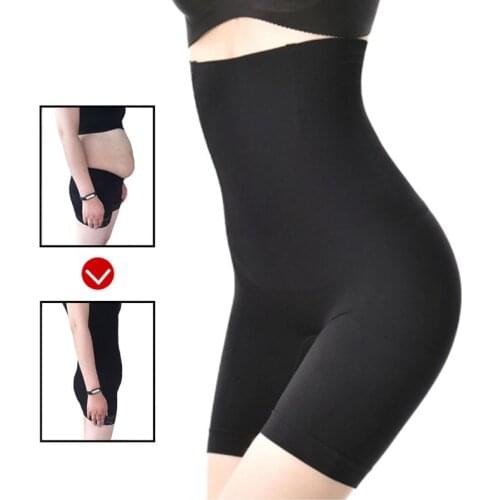 LOBEIOK Women High Waist Shaping Panties Breathable Body Shaper Slimming Tummy Underwear panty shapers