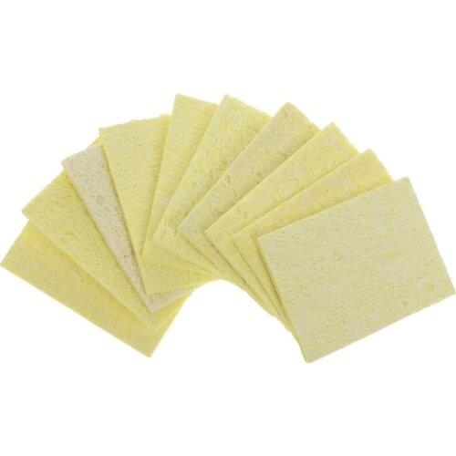 10pcs Heatstable Soldering Iron Cleaning Sponge High Temperature Resistant Welding Accessories