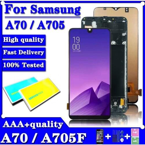 100% TEST LCD Display For Samsung Galaxy A70 LCD A705 A705F SM-A705MN Display Touch Screen Digitizer Assembly