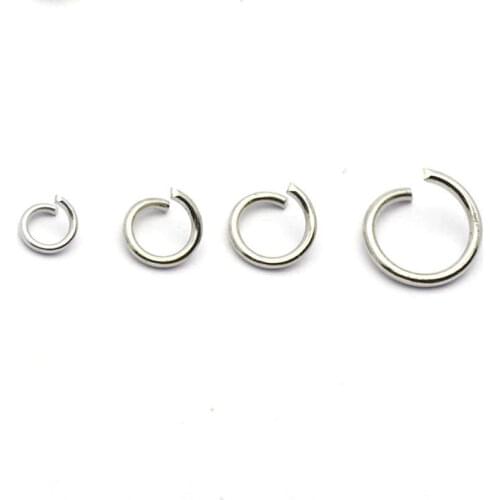 150pcs Rhodium Plated Jump Split Rings 5MM Opening Connection rings Fit for DIY Jewelry Handmade Ornament y1404