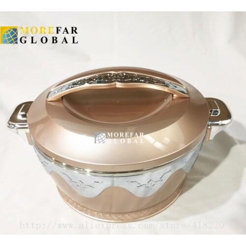 3Pccs/Set 2.3/4.5/6.5L Hot Sale Thermal Insualation Food Wramer Container Lunch Box Plastic & SUS For Wedding Famlily Party