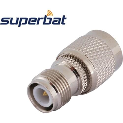 Superbat 5pcs TNC Plug to RP-TNC Plug Female Pin Straight RF Coaxial Adapter