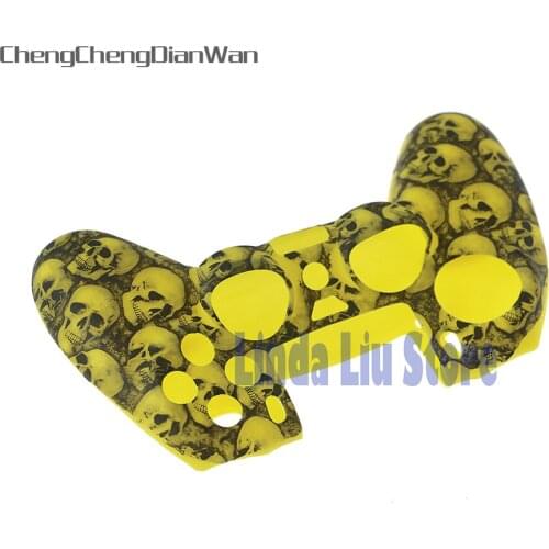 5pcs/lot Skull Silicone Gel Rubber Soft sleeve Skin Grip Cover Case For Playstation 4 PS4 Pro PS4 Slim Gamepad chengchendianwan