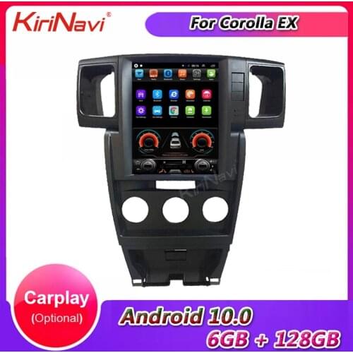 KiriNavi 10.4 Inch Vertical Screen Android 9.0 Car Multimedia Player For Toyota Corolla EX Car Radio GPS Navigation 2006-2015