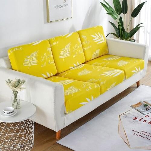 Sofa Cushion Cover Plaid Polyester Slipcover For Living Room Funiture Protector Seat Cushion Elastic Solid Color Sofa Towel