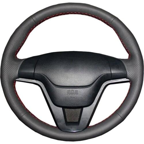 Genuine Leather car steering wheel Cover for Honda CRV CR-V 2007-2011/Steering-Wheel Handlebar Braid
