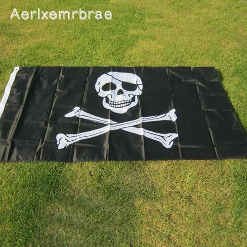Aerlxemrbrae flag Pirates Flag Jolly Roger Hanging Banner Pirates Flag For To Decorate The Party Venue And Festivals