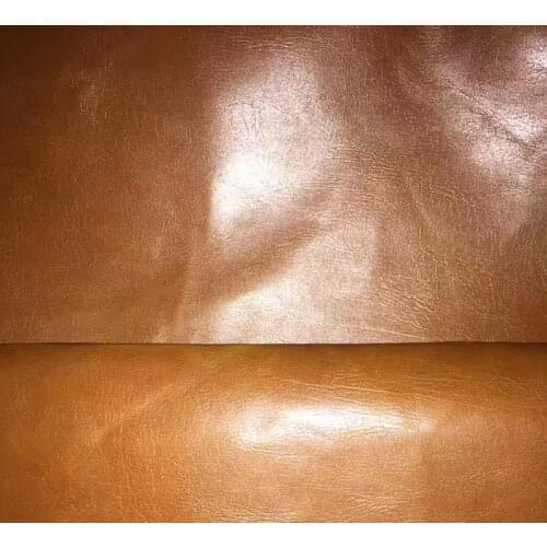 Good quanlity synthetic dipped backing crazy horse PU leather material