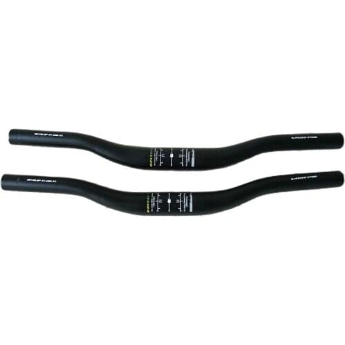 Fixie Bike Handlebar 31.8mm 440mm Aluminum Alloy Bicycle Swallow-shaped Handle Bar Black Color Cycling Part