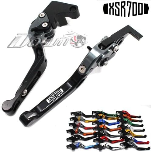 !!!Logo XSR700 For Yamaha XSR 700 XSR700 2016-2017 CNC Adjustable Folding Extending Motorcycle Brake Clutch Lever