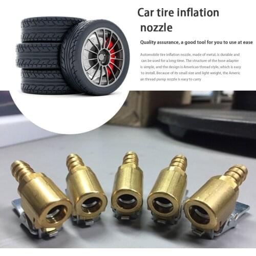 American Style Metal Threaded Pump Nozzle Converter Car Inflator Hose Pumping Adapter Parts 6/8mm