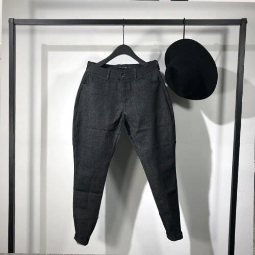 Owen Seak Men Denim Jeans Harem Cotton Mens Clothing Coated Spring Men Solid Jeans Pants