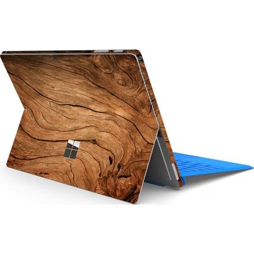 Wood grain pattern Laptop Stickers for Microsoft Surface Pro 5 Pro 6 Pro 7 Decal Skins for Surface Pro X Pro 3 4 Back Cover